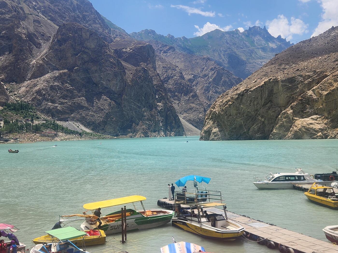 Attabad Lake — turquoise water, Hunza